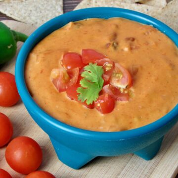 Quick Vegan Queso recipe by Joyful Balance.