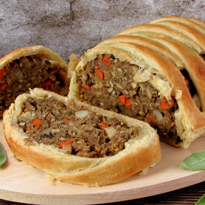 Veggie Lentil Wellington Thanksgiving Main by Joyful Balance.