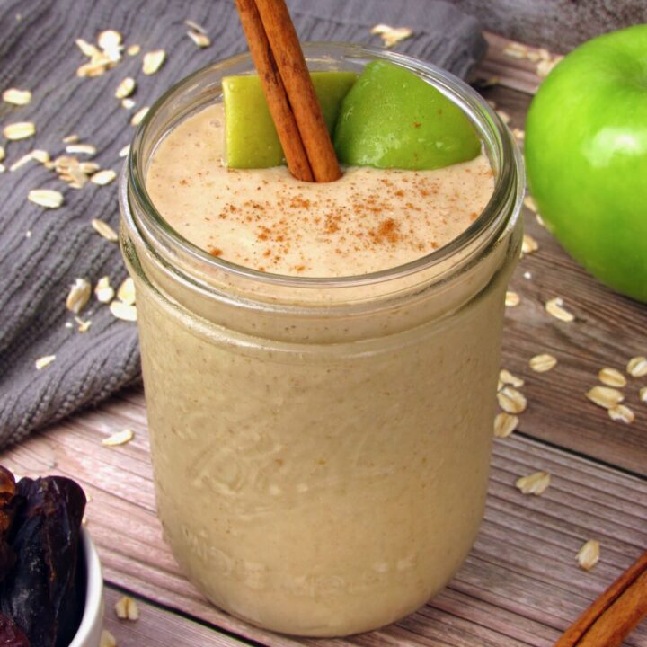 Vegan Caramel Apple Smoothie recipe by Joyful Balance.