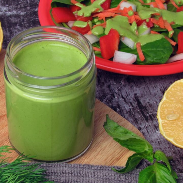 Vegan Green Goddess Dressing recipe by Joyful Balance