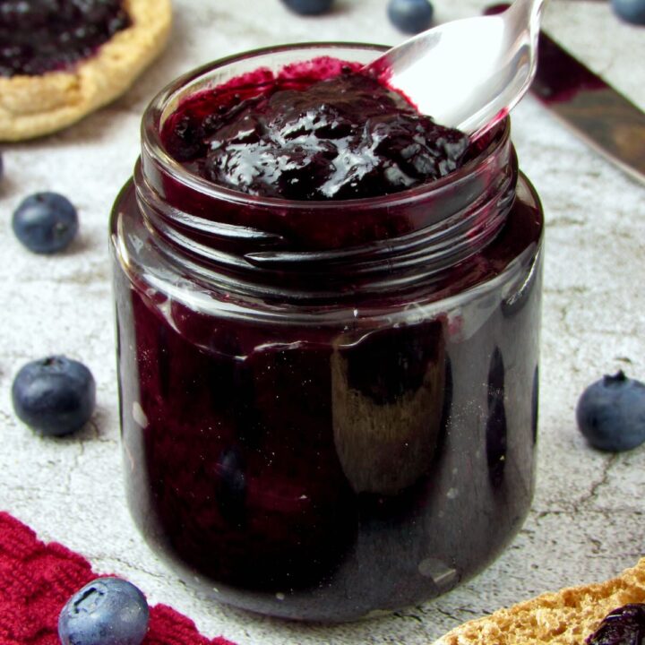 Balsamic Blueberry Jam recipe by Joyful Balance.