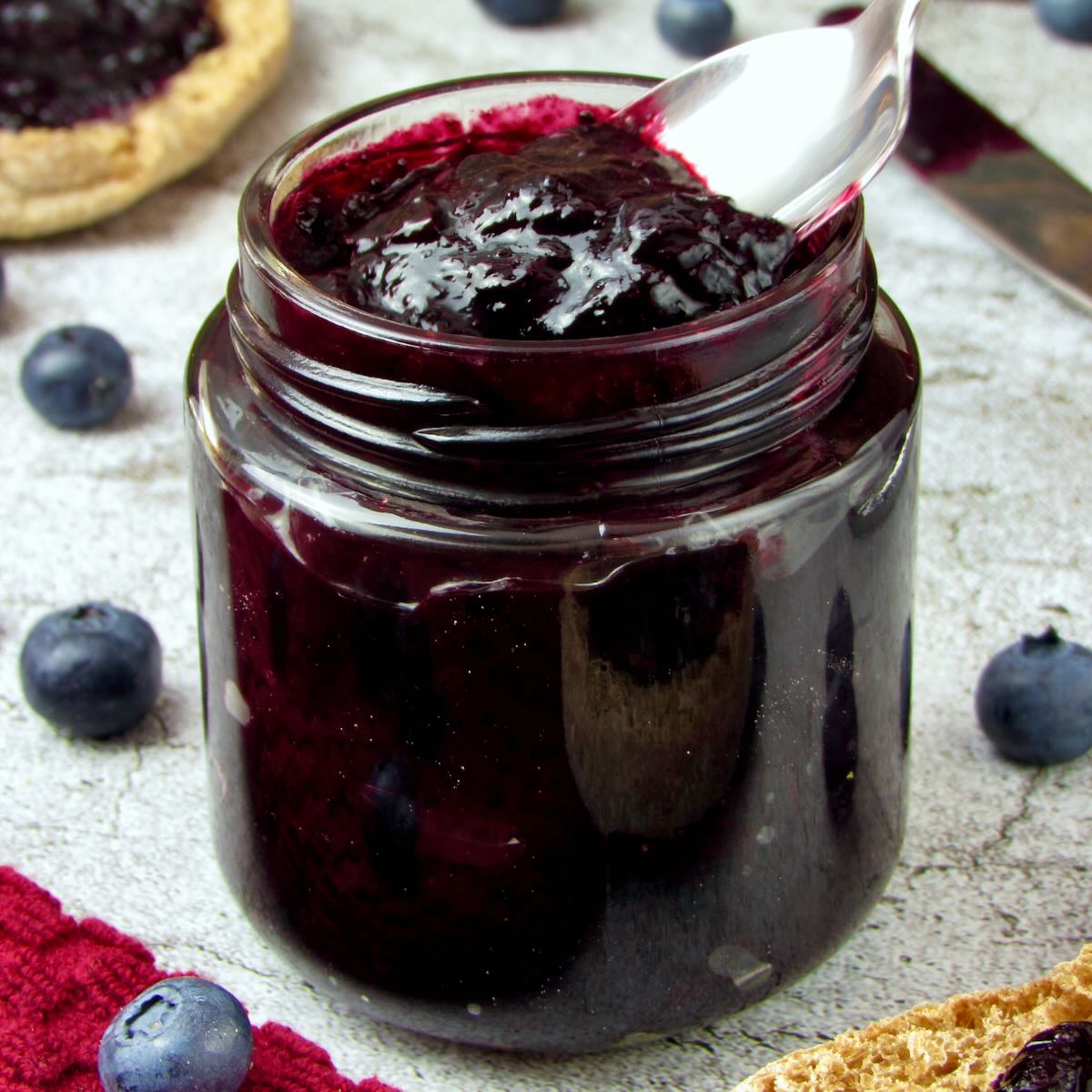 Balsamic Blueberry Jam - Joyful Balance
