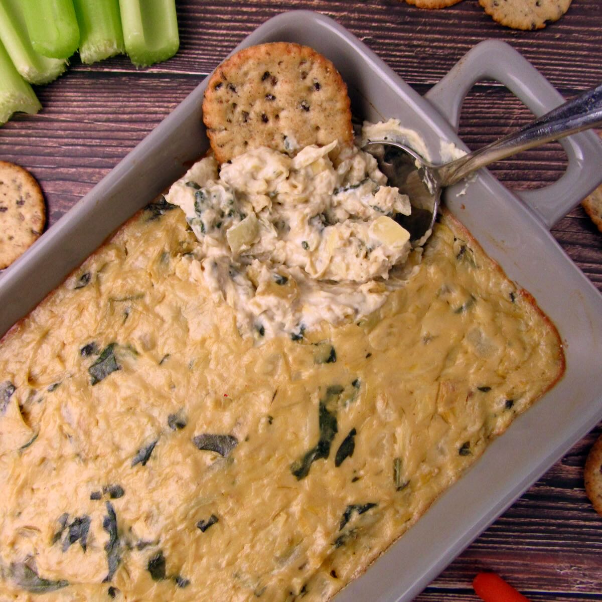 Easy Vegan Spinach Artichoke Dip - Joyful Balance