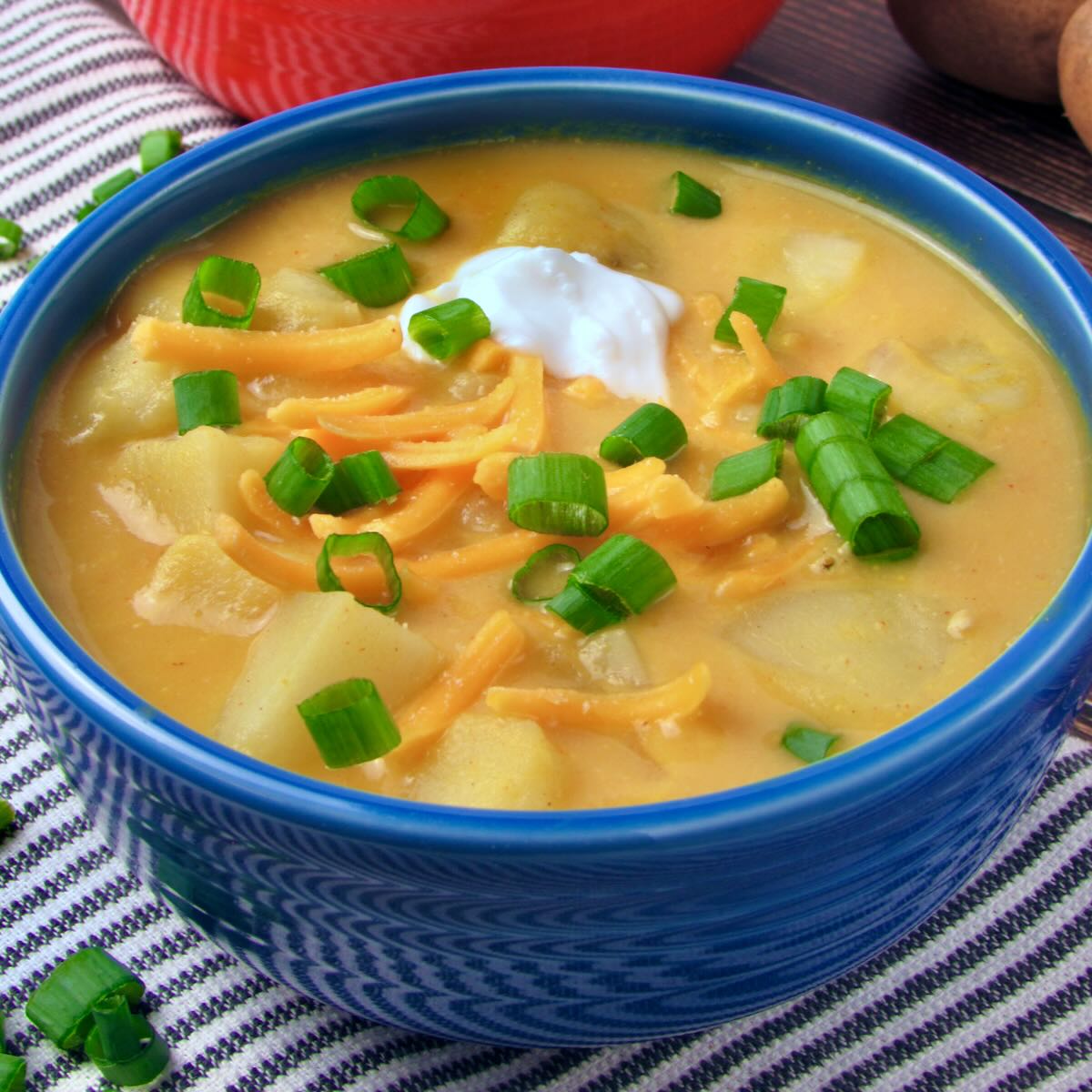 Vegan Loaded Baked Potato Soup - Joyful Balance
