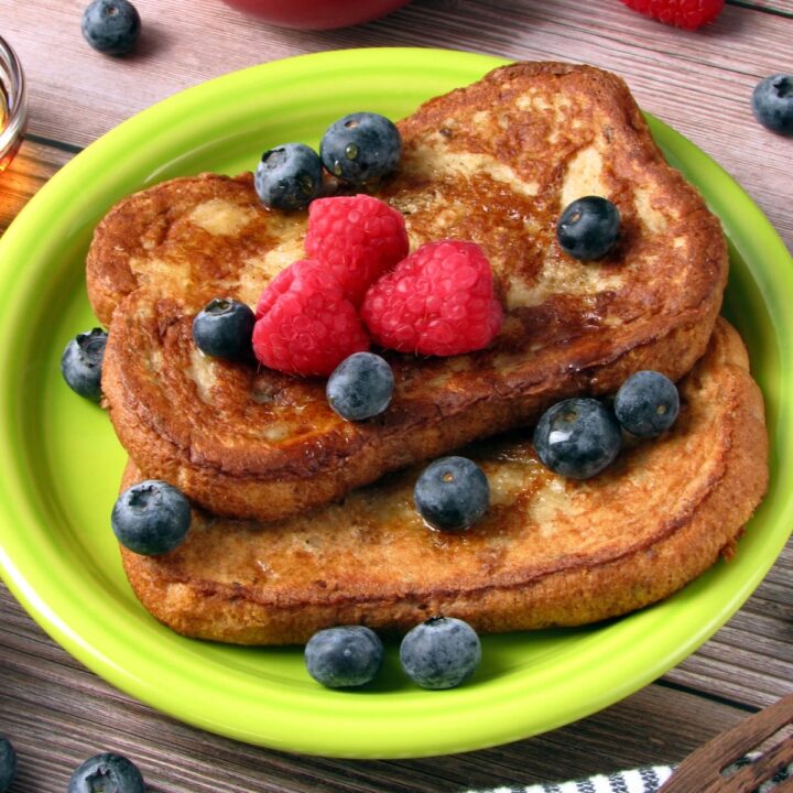 Vegan Eggless French Toast recipe by Joyful Balance.